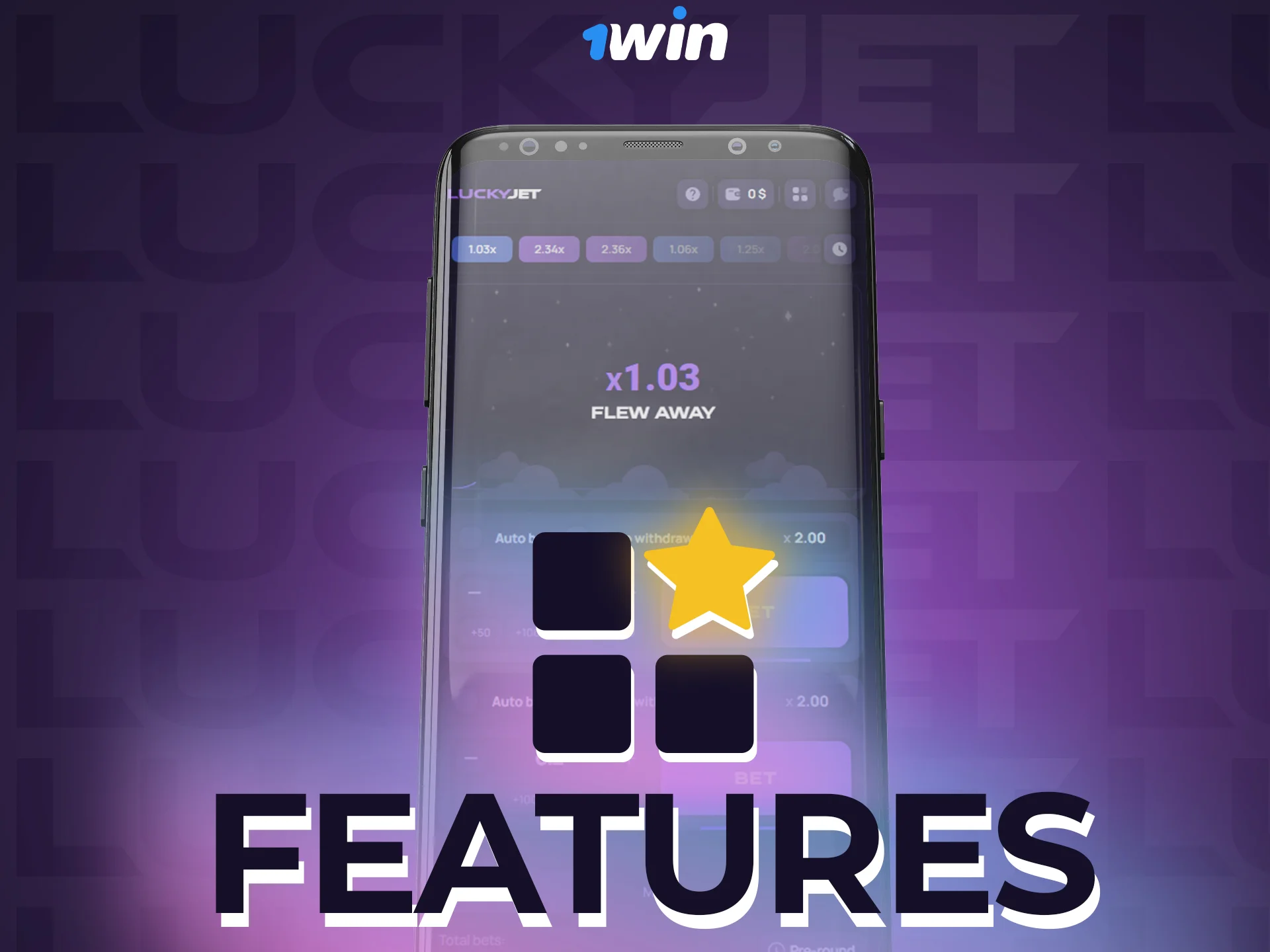 Learn the basic features of the Lucky Jet app at 1win.