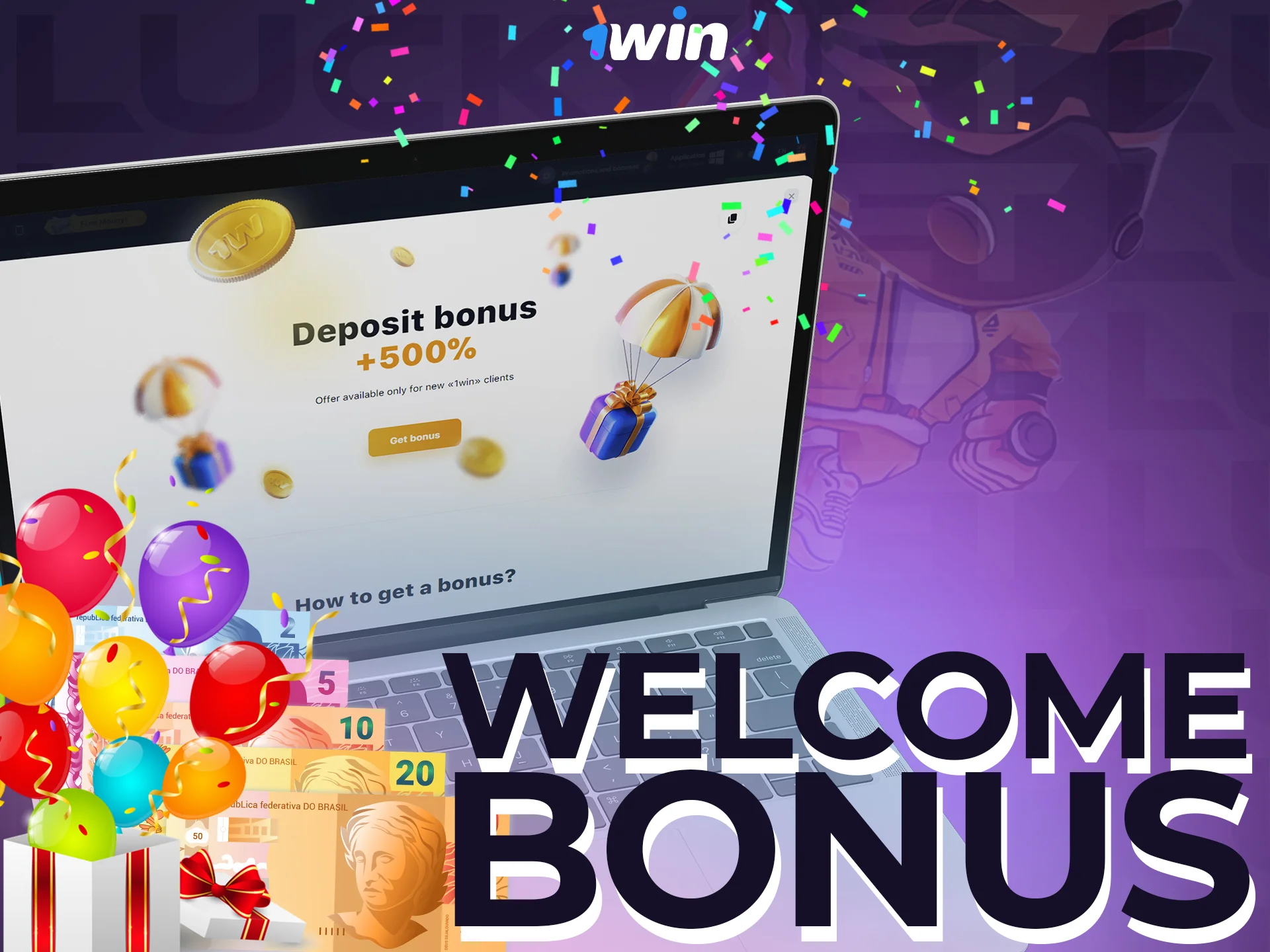 Get a special welcome bonus at 1win to play at Lucky Jet.