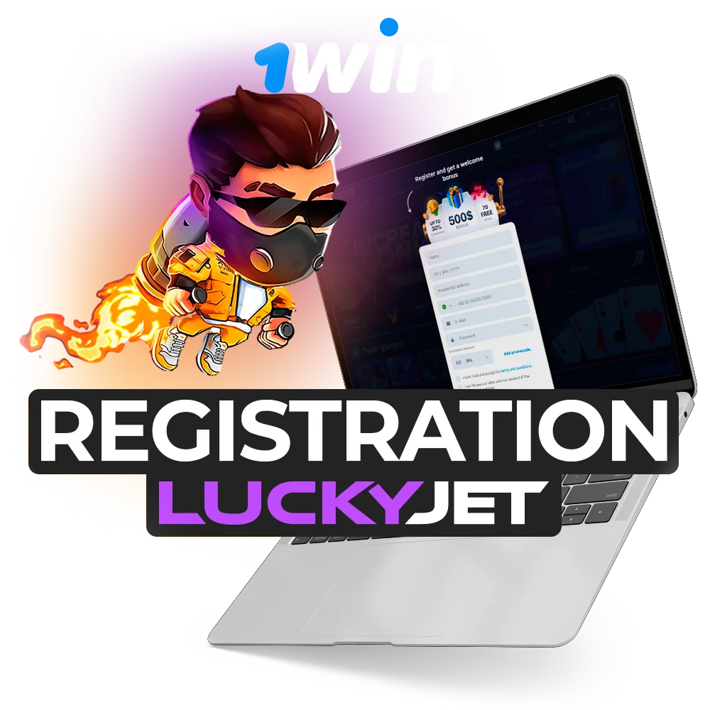 Register at 1win to play Lucky Jet.