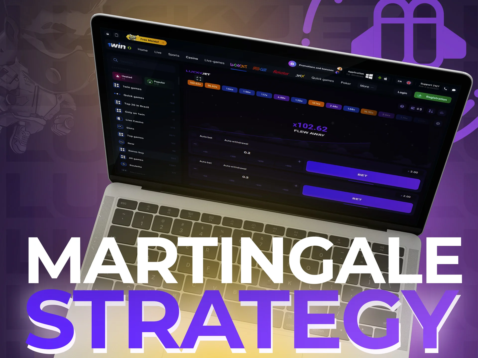 The martingale strategy is sure to help make a winning bet.