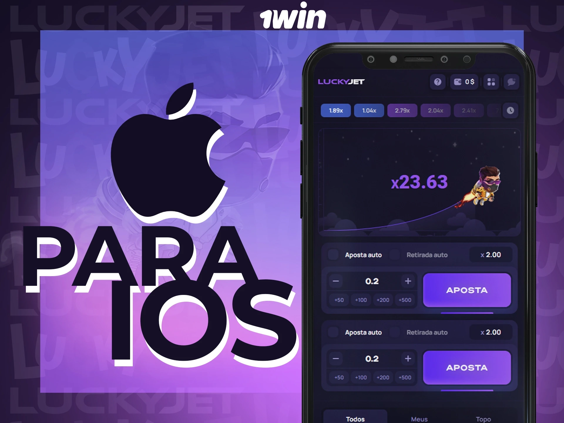 1win tem uma versão prática da aplicação para dispositivos iOS.